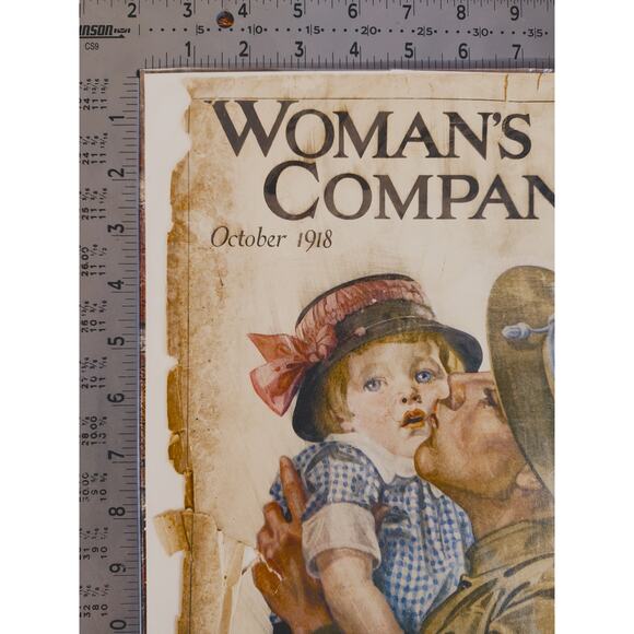 1918 WWI Soldier Original Vtg PRINT AD - Picture 5 of 14